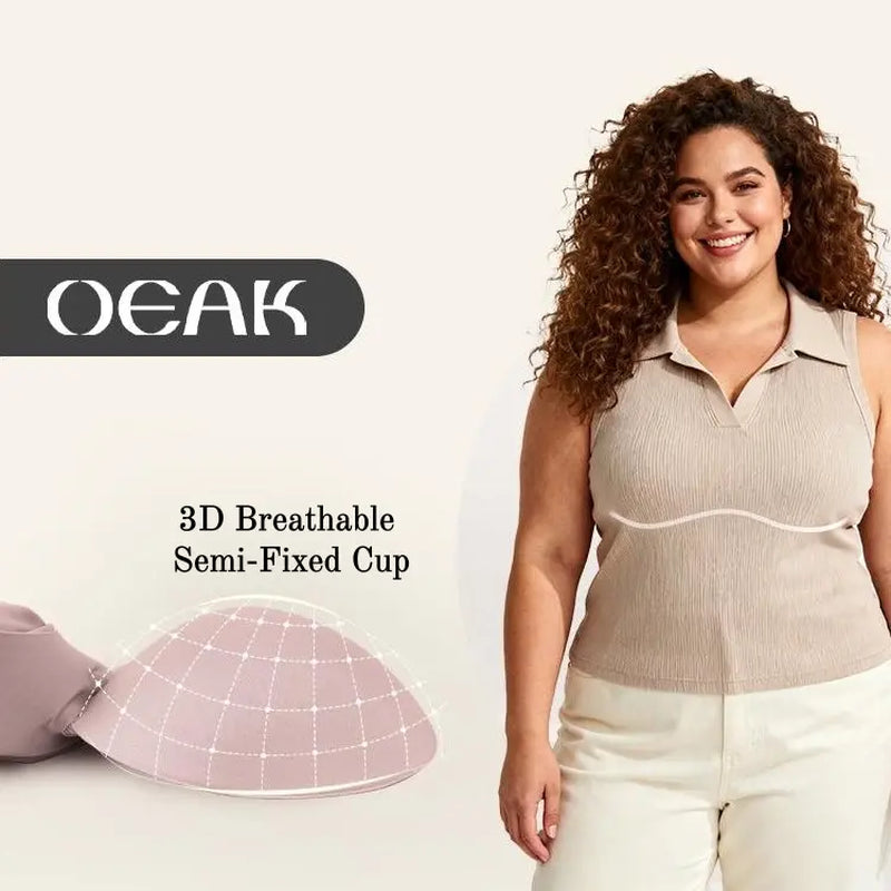 OEAK Women's Wirefree Full Coverage Jelly Bras - Comfortable Wireless Padded T-Shirt Bra for Everyday Wear