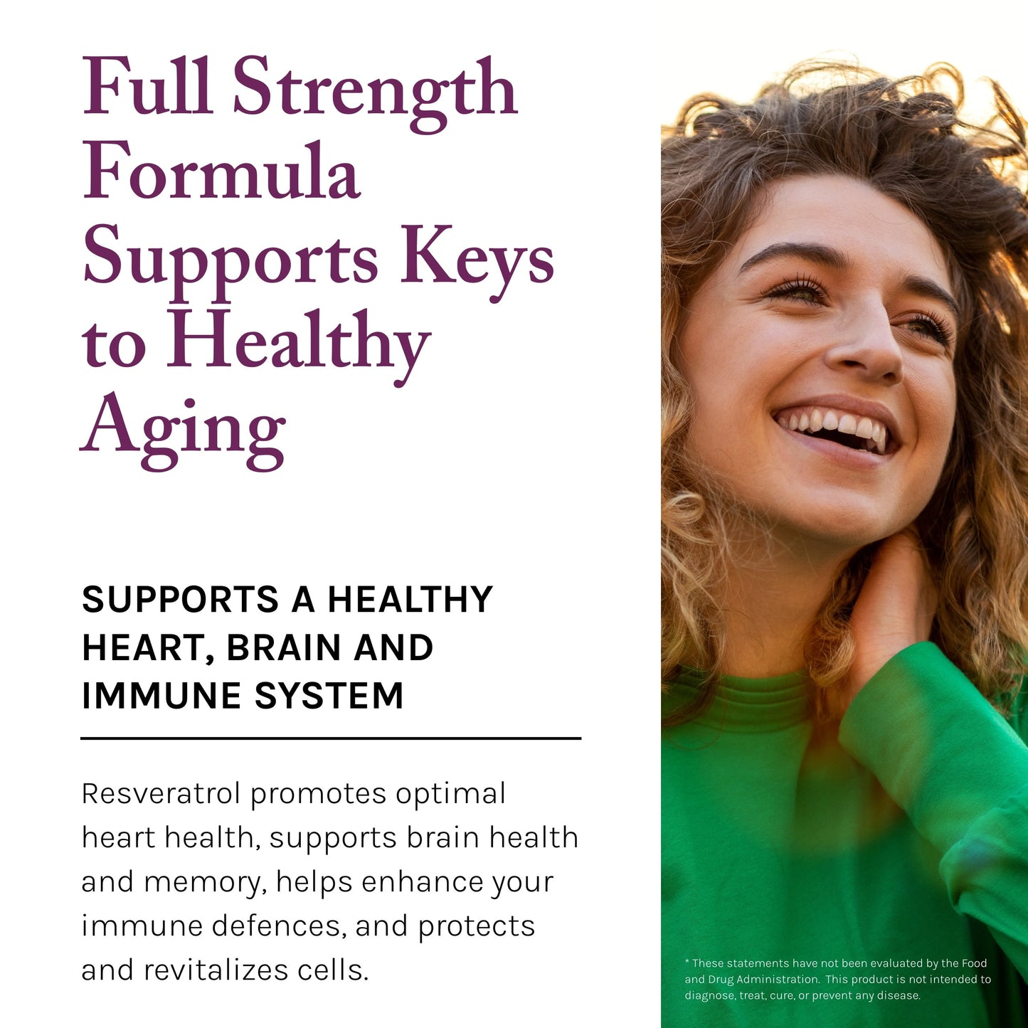 , Resveratrol 1000 Mg, Antioxidant Supplement for Heart and Immune Health, Supports Healthy Aging, Paleo, Keto, 60 Capsules