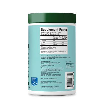 Collagen Peptides Daily Wellness Marine Powder, Unflavored 8 Oz