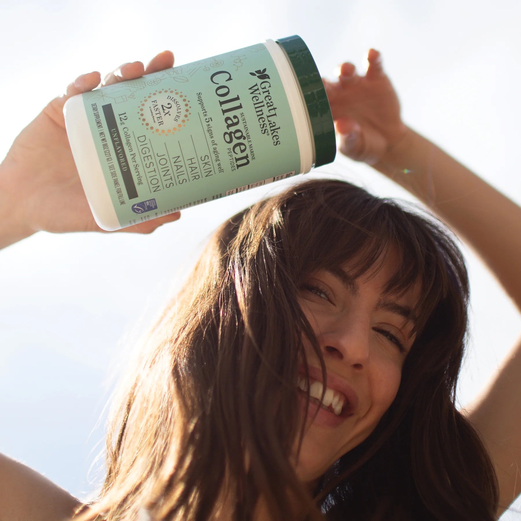 Collagen Peptides Daily Wellness Marine Powder, Unflavored 8 Oz