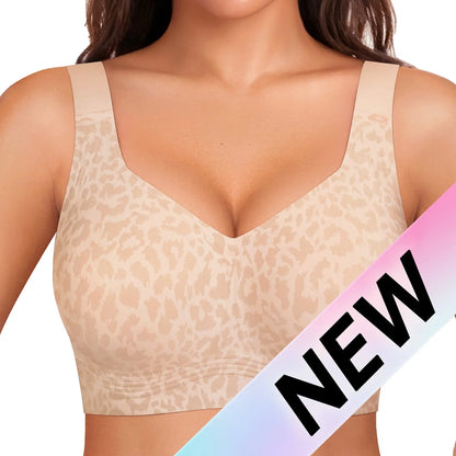 OEAK Women's Wirefree Full Coverage Jelly Bras - Comfortable Wireless Padded T-Shirt Bra for Everyday Wear